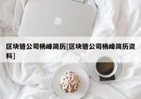 区块链公司杨峰简历[区块链公司杨峰简历资料]