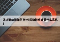 区块链公司如何审计[区块链审计是什么意思]